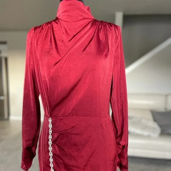 SHEIN Rhinestone Split Thigh High Dress - Picture 5 of 7